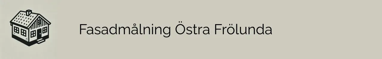 Fasadmålning Östra Frölunda